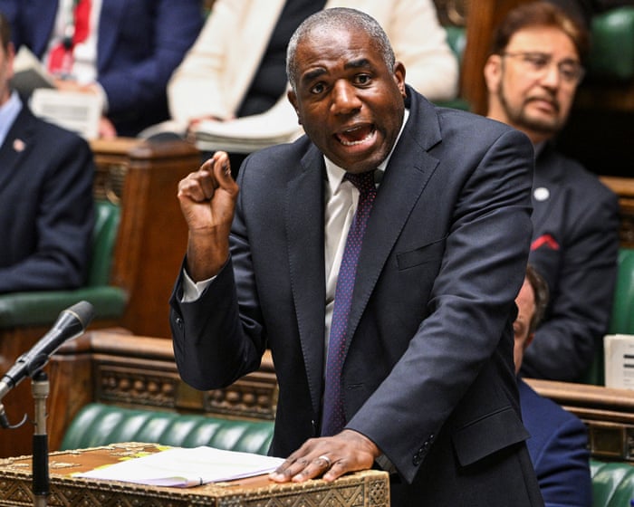 UK still intends to recognise a Palestinian state, David Lammy to tell MPs