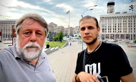 Vitaly Mansky (left) and Yevhen Titarenko