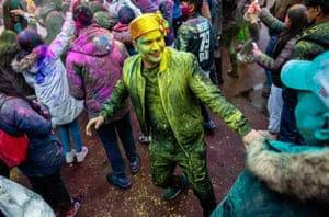 Holi festival celebrations in the Hague, Netherlands. It is also sometimes called the ‘festival of love’, a time when people seek to forgive others and repair damaged relationships.