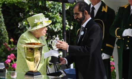 The Queen with Sheikh Mohammed at Royal Ascot last month.