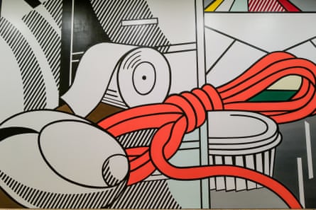 Installation view of Greene Street Mural at Roy Lichtenstein: Like New