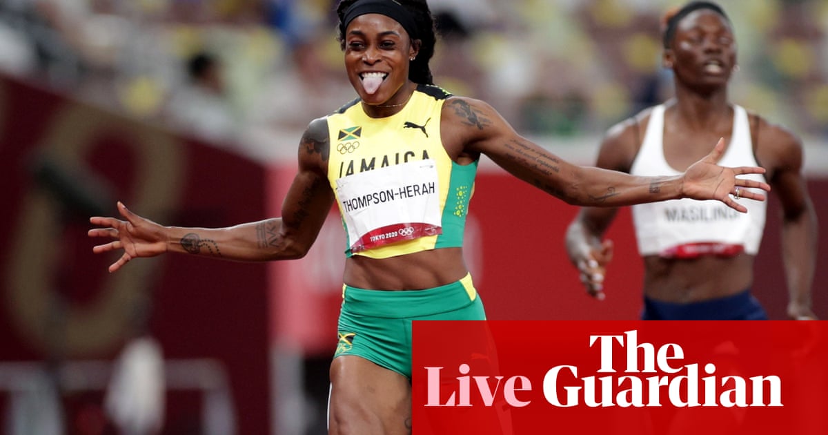 Tokyo 2020 Olympics: Thompson-Herah completes double in 200m – live!