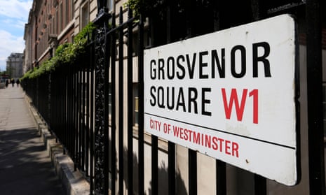 Grosvenor Square, central London.