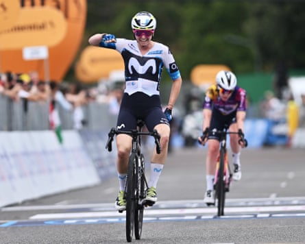 Liane Lippert wins stage eight on the tarmac at the Autodromo Enzo e Dino Ferrari