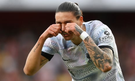 Arsenal v Liverpool: Premier League – live | Premier League 3 Darwin Nunez