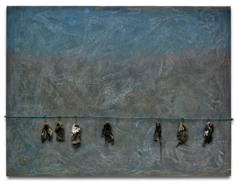 Blue Skies: The Birds that Didn't Learn How to Fly, 2008 by Thornton Dial.