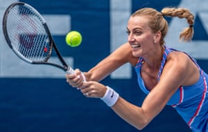 Petra Kvitová at the Czech Tennis President’s Cup charity tournament in Prague, Czech Republic, May 2020.