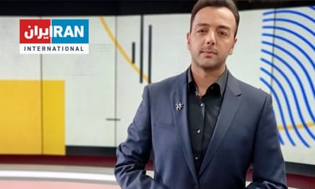 Pouria Zeraati broadcasts on Iran International, based in London.