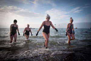 Leanne Mariage (3rd from left) at Thorpe Bay