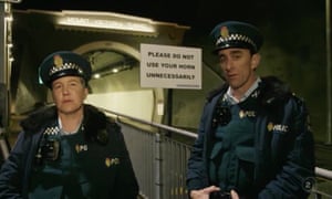 A clip from a Wellington Paranormal episode covering the practice of Mount Victoria tunnel, where drivers beep their horns in tribute to a teenager whose body was found there during its construction.