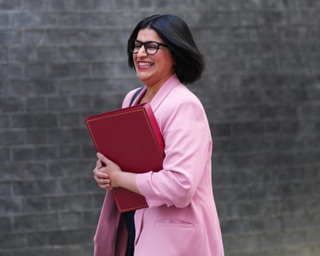 Shabana Mahmood, home secretary, arrives at Downing Street for Keir Starmer's final cabinet meeting on 15 July.