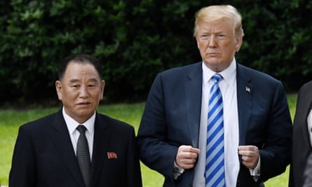 Trump and Kim Yong-chol on Friday.