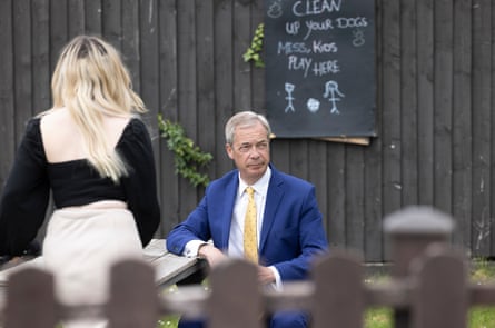 Nigel Farage looks into the distance