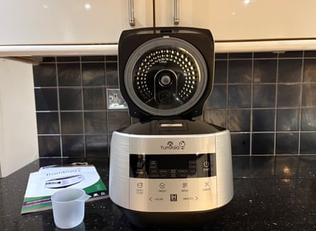 Joanne Gould testing rice cookers