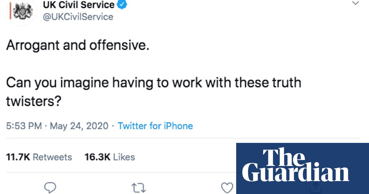 Truth Twisters Rogue Civil Service Tweet Causes Storm Politics The Guardian