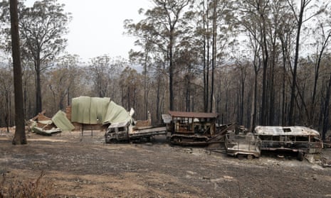 A property destroyed by fire