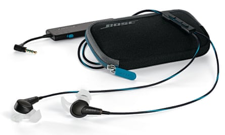 Bose QC20 headphones and carrying case