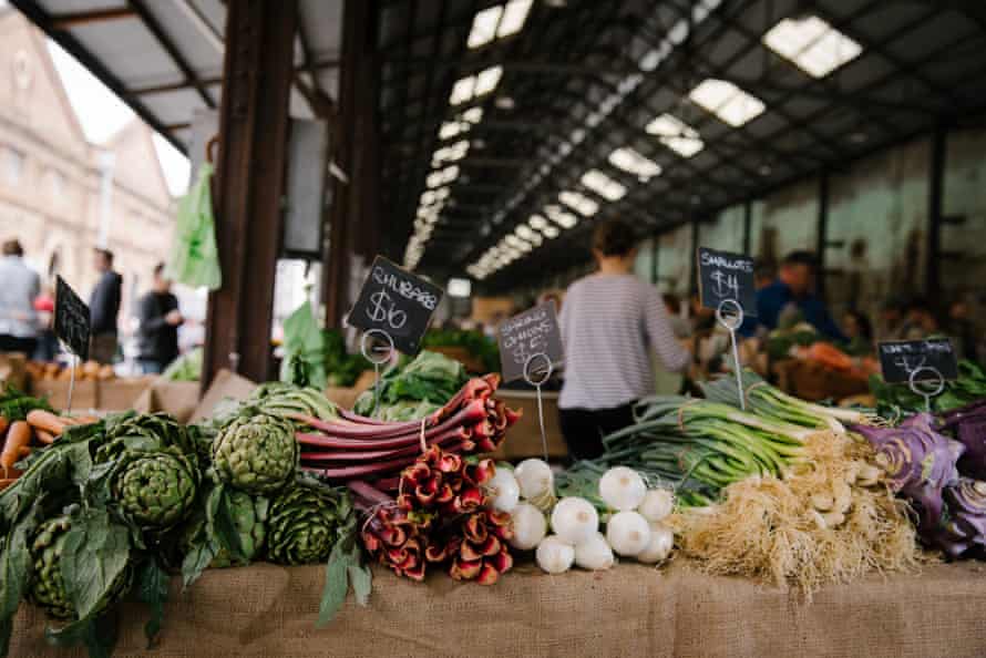 Fresh produce grown in NSW on sale at the Carriageworks Farmers Markets