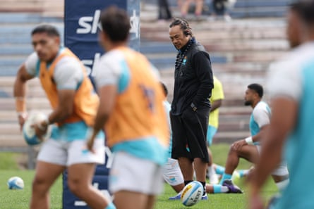 Moana Pasifika coach Tana Umaga watches connected arsenic nan Super Rugby club’s players train