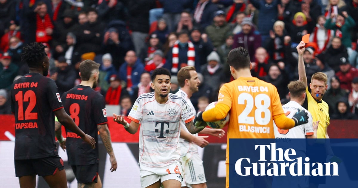 European football: Díaz rescues Bayern and then sees red against Leverkusen