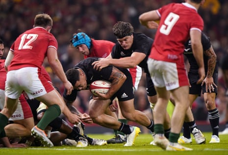 Wales v New Zealand: Autumn Nations Sequence – dwell! | Autumn Nations Sequence 9 Codie Taylor drives for the line fo the first try of the contest.