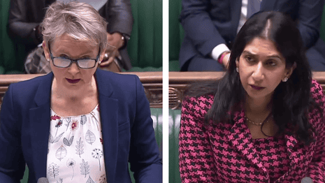 'Appalling failures': Yvette Cooper clashes with Suella Braverman over police standards – video
