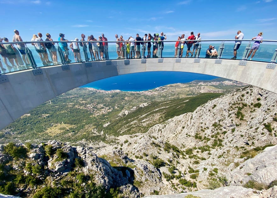 Sail, swim, hike: a walking and boating adventure along Croatia’s Dalmatian coast 5 Skywalk, the glass-floored observation deck at Biokovo Nature Park.