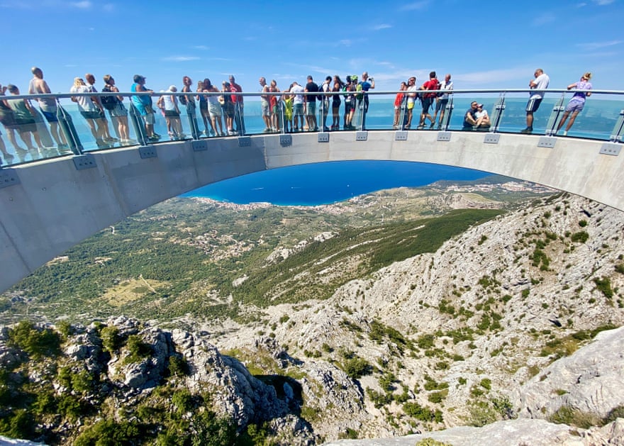 Skywalk, the glass-floored observation deck at Biokovo Nature Park.