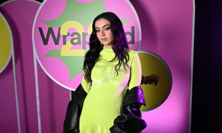 British pop star Charli XCX at Spotify’s Wrapped launch event, 1 December 2022.