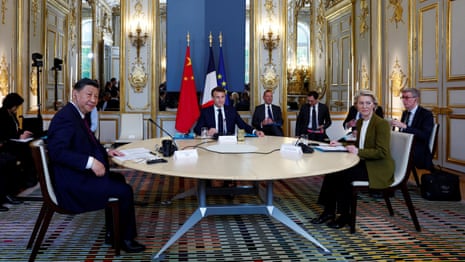 Xi and Macron call for closer Europe-China ties at Paris meeting – video