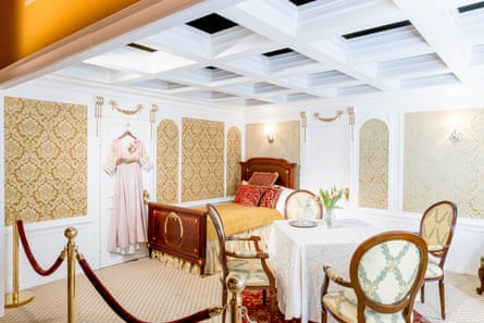 Travelling in style: a recreation of one of the Titanic’s first-class cabins.
