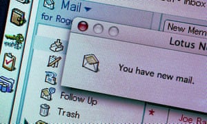 Emails are more like plain text postcards because they can, in theory, be read at any of the many servers through which they pass, or by someone tapping a line.