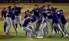 The Texas Rangers handled the Arizona Diamondbacks easily to take the World Series