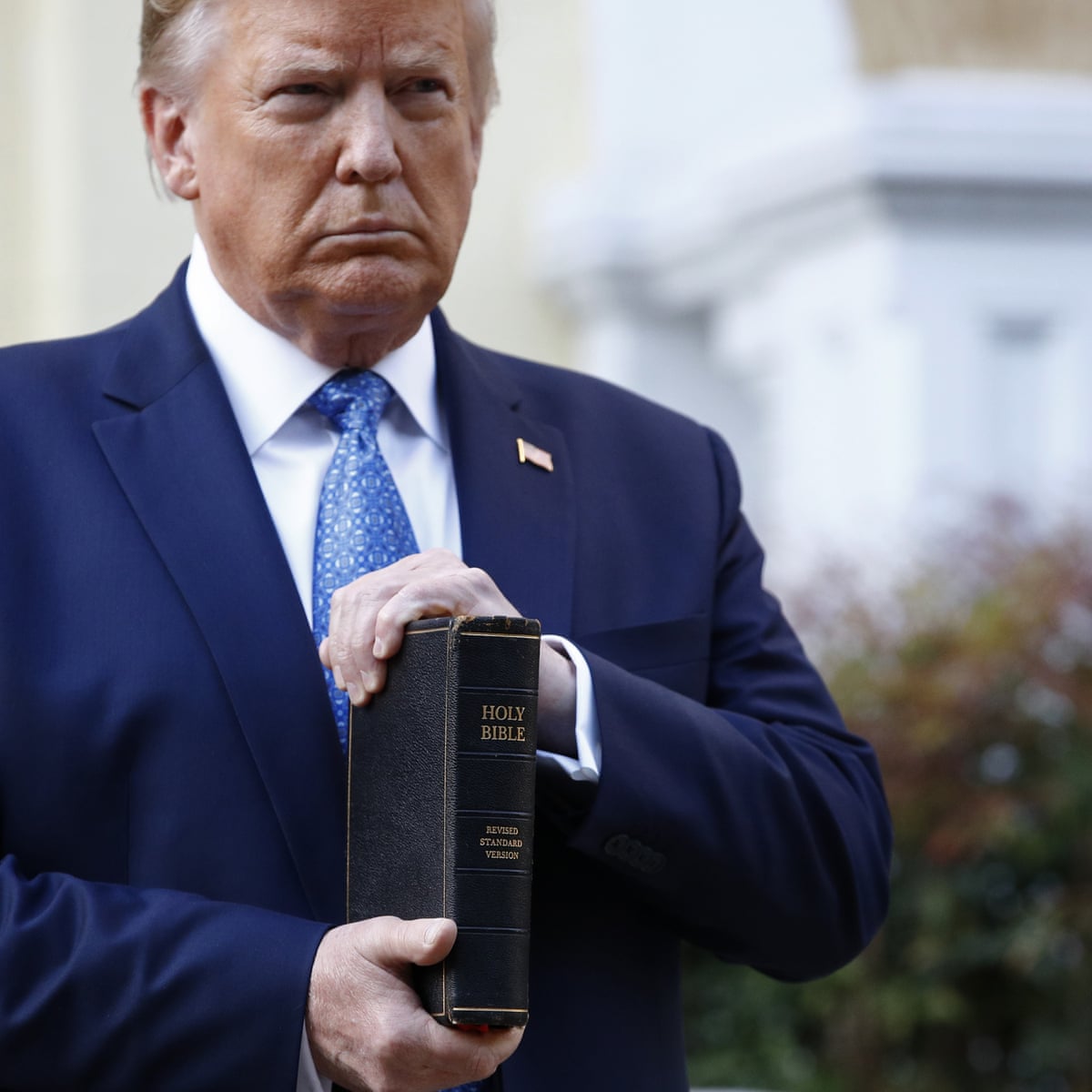 He Wears The Armor Of God Evangelicals Hail Trump S Church Photo Op Us News The Guardian