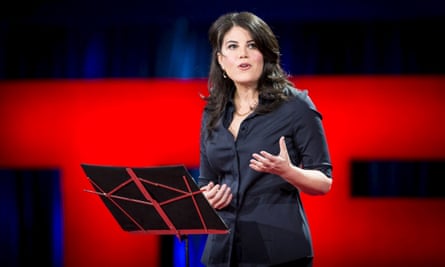 Former White House intern Monica Lewinsky speaks at the TED talk.