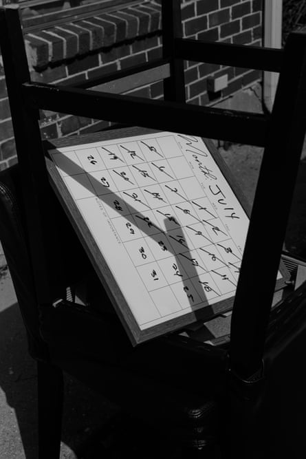 Personal belongings in a heap outside a building. immersive-3-up