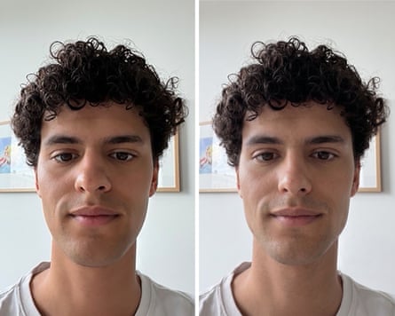 Before (left) and after AI-generated recommendations.
