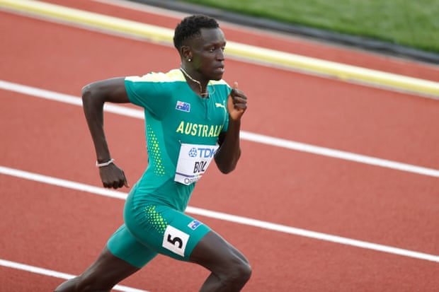 Peter Bol carrying a medal of hope into the Birmingham Games.