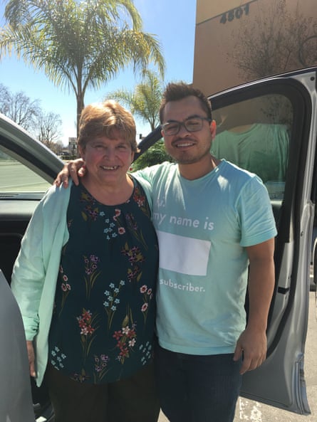 Carlos Ramos with his grandmother, Maria Cardona.