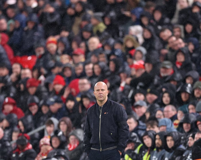 Slot’s misplaced positivity does not tally with harsh reality of Liverpool’s season | Andy Hunter