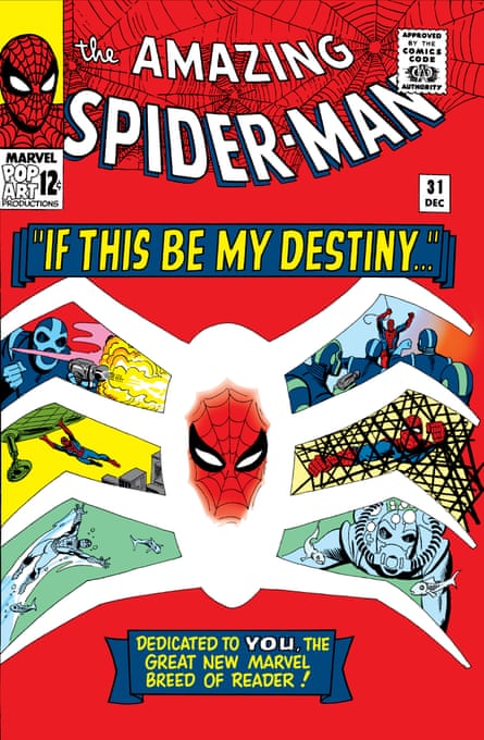 A 1965 issue of The Amazing Spider-Man, illustrated by Steve Ditko.