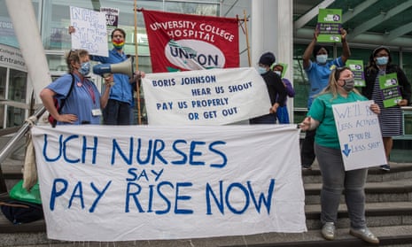 A Unison survey found 80% of NHS workers were unhappy with the 3% pay rise awarded by the UK government.