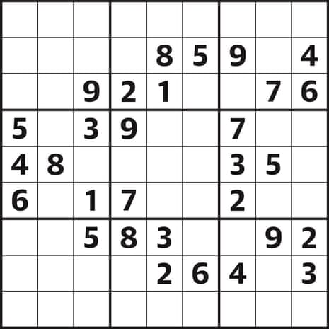 Sudoku 6,047 easy, Life and style