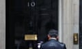 Rishi Sunak returning to No 10 Downing Street on 22 May, after announcing the date of the general election.