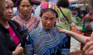 A woman at Bắc Hà, whose daughter has been missing for a year.