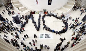 Protesters against BP sponsorship at the British Museum last year. 