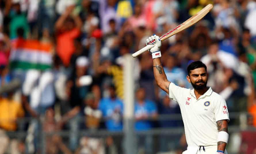 Virat Kohli moved past 4,000 Test runs and 2,000 as captain on his way to a century.