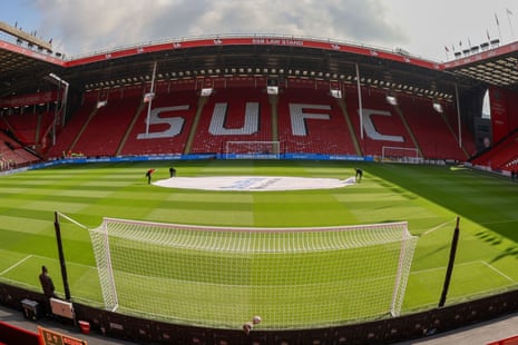 The pre-match scene inside Bramall Lane.