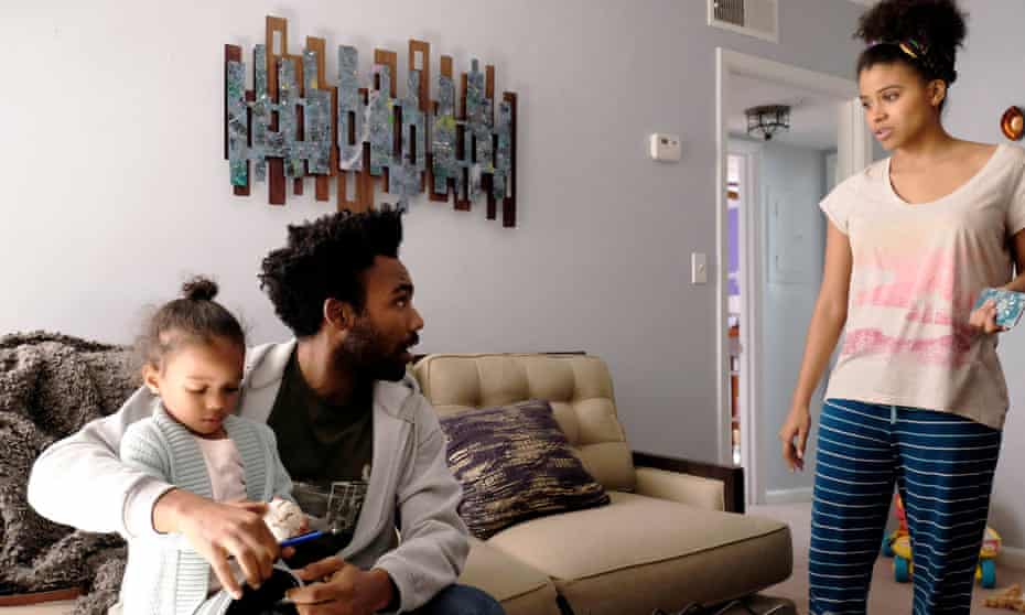 Family values: Donald Glover as Earnest Marks and Zazie Beetz as Van.