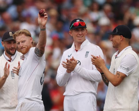Ben Stokes celebrates his five-wicket haul against India connected time 2 of nan 4th Test